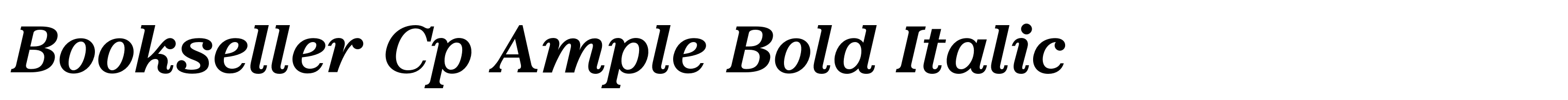 Bookseller Cp Ample Bold Italic